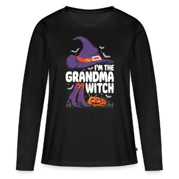 I'm the Grandma Witch - Women's Premium Organic Long Sleeve Shirt - black - Front - Julia (174cm)