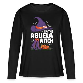I'm the Abuela Witch - Frauen Premium Bio Langarmshirt - Schwarz - Vorne - Julia (174cm)