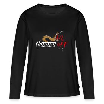 Collectionneur de reptiles Boa Snake Serpent venimeux - T-shirt manches longues Premium bio Femme - noir - Devant - Julia (174cm)