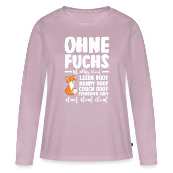 Fuchs - Frauen Premium Bio Langarmshirt - Altrosa - Vorne - Julia (174cm)