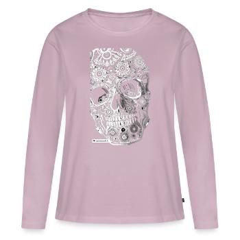 Gothic Statement - Deine Dunkle Seite mit Stil - Frauen Premium Bio Langarmshirt - Altrosa - Vorne - Julia (174cm)