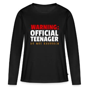 Offizieller Teenager 13 Jahre alt lustig 13. Geburtstag - Frauen Premium Bio Langarmshirt - Schwarz - Vorne - Julia (174cm)