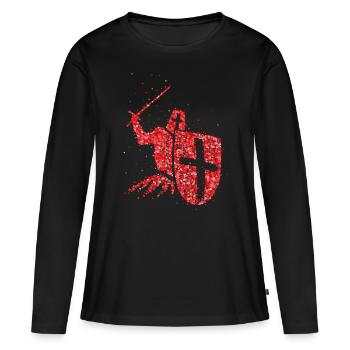 Crusader Knights Templar Crusader Order - Women's Premium Organic Long Sleeve Shirt - black - Front - Julia (174cm)