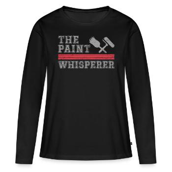 House Painter Decorator The Paint - Frauen Premium Bio Langarmshirt - Schwarz - Vorne - Julia (174cm)