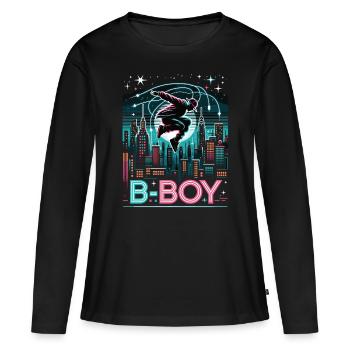 Breakdance Breakdancer Breakdance Enfants - T-shirt manches longues Premium bio Femme - noir - Devant - Julia (174cm)