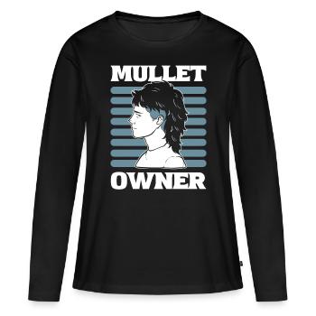 Mullet Propriétaire Coiffure Mullet Pride - T-shirt manches longues Premium bio Femme - noir - Devant - Julia (174cm)
