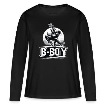 Breakdance Breakdancer Breakdance Enfants - T-shirt manches longues Premium bio Femme - noir - Devant - Julia (174cm)