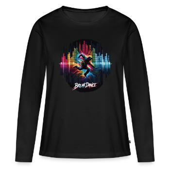 Breakdance Breakdancer Breakdance Enfants - T-shirt manches longues Premium bio Femme - noir - Devant - Julia (174cm)