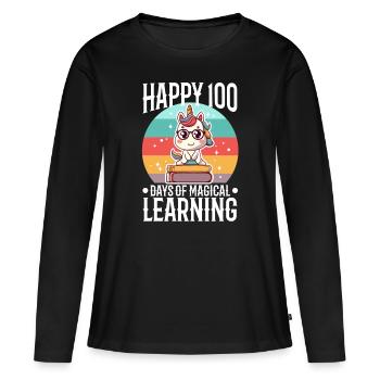 Les licornes sont géniales, donc je suis une licorne - T-shirt manches longues Premium bio Femme - noir - Devant - Julia (174cm)