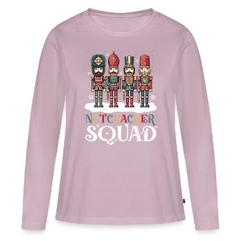 Nutcracker Squad - Women's Premium Organic Long Sleeve Shirt - dusky pink - Front - Julia (174cm)