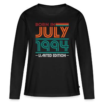 30th Birthday Vintage July 1994 Born in 1994 - Women's Premium Organic Long Sleeve Shirt - black - Front - Julia (174cm)