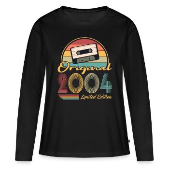 20th Birthday Vintage 2004 Original 2004 - Women's Premium Organic Long Sleeve Shirt - black - Front - Julia (174cm)