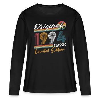 30th Birthday Born 1994 Original 1994 - Women's Premium Organic Long Sleeve Shirt - black - Front - Julia (174cm)