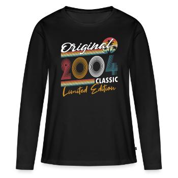 20th Birthday Vintage 2004 Original 2004 - Women's Premium Organic Long Sleeve Shirt - black - Front - Julia (174cm)