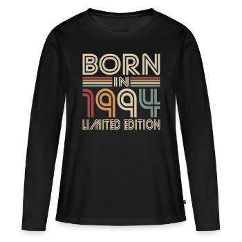 30. Geburtstag Jahrgang 1994 Born in 1994 - Frauen Premium Bio Langarmshirt - Schwarz - Vorne - Julia (174cm)