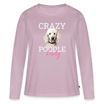 poodle dog - Frauen Premium Bio Langarmshirt - Altrosa - Vorne - Julia (174cm)