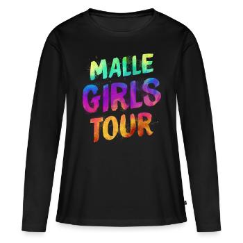 Visite des filles de Malle - T-shirt manches longues Premium bio Femme - noir - Devant - Julia (174cm)