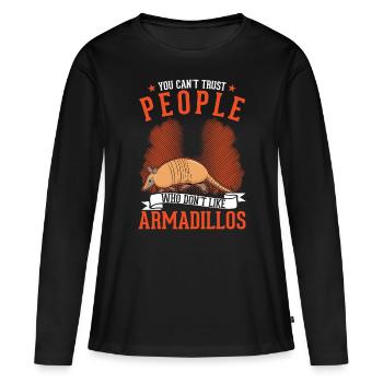 Tatou cadeau tatou - T-shirt manches longues Premium bio Femme - noir - Devant - Julia (174cm)