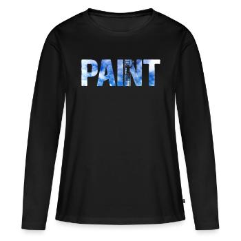 House Painter Decorator Paint - Frauen Premium Bio Langarmshirt - Schwarz - Vorne - Julia (174cm)
