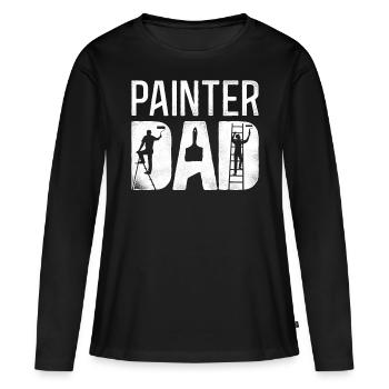House Painter Decorator Painter - Frauen Premium Bio Langarmshirt - Schwarz - Vorne - Julia (174cm)