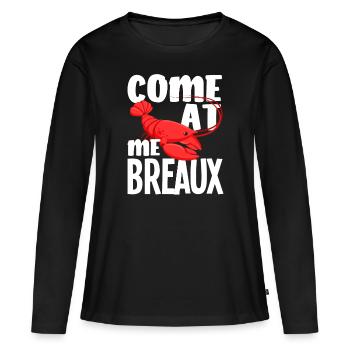 Langusten - Frauen Premium Bio Langarmshirt - Schwarz - Vorne - Julia (174cm)