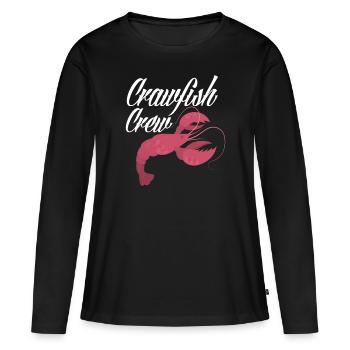 Langusten - Frauen Premium Bio Langarmshirt - Schwarz - Vorne - Julia (174cm)
