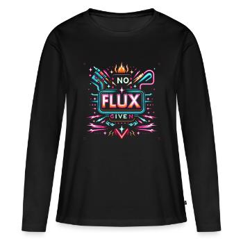 Pas de flux donné 13 - T-shirt manches longues Premium bio Femme - noir - Devant - Julia (174cm)