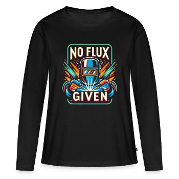 Pas de flux donné 12 - T-shirt manches longues Premium bio Femme - noir - Devant - Julia (174cm)