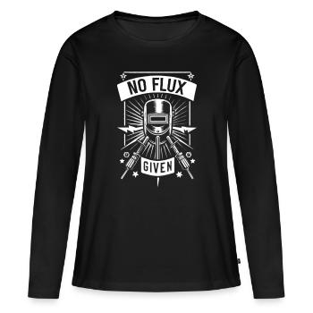 Pas de flux donné 19 - T-shirt manches longues Premium bio Femme - noir - Devant - Julia (174cm)