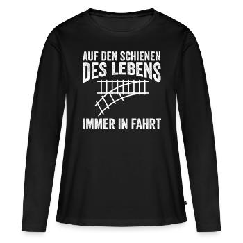 Model Railroad Model Train Train Railroad Railroad Railroad Railroad Model Train Model Train Model T - Women's Premium Organic Long Sleeve Shirt - black - Front - Julia (174cm)
