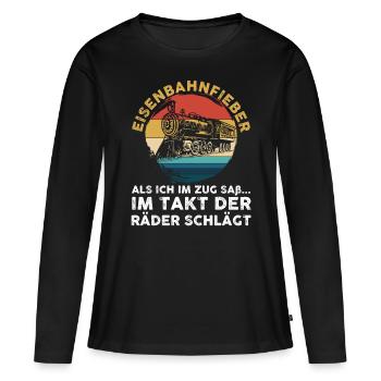 Model Railroad Model Train Train Railroad Railroad Railroad Railroad Model Train Model Train Model T - Women's Premium Organic Long Sleeve Shirt - black - Front - Julia (174cm)