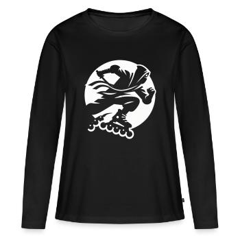 Rollerblade Ninja 11 - T-shirt manches longues Premium bio Femme - noir - Devant - Julia (174cm)