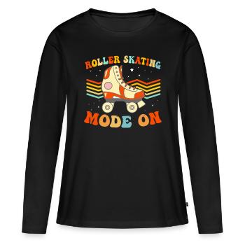 Roller Skates Roller Skating - Roller Skating Mode - Women's Premium Organic Long Sleeve Shirt - black - Front - Julia (174cm)