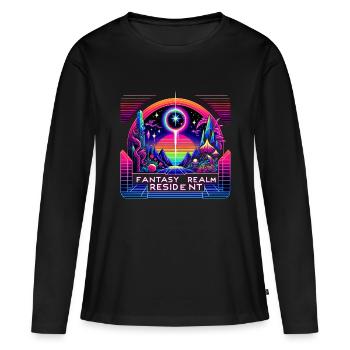 Fantasy Realm Resident 3 - Frauen Premium Bio Langarmshirt - Schwarz - Vorne - Julia (174cm)