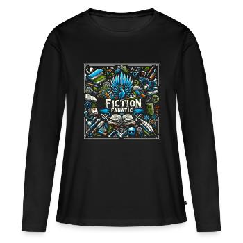 Fanatique de fiction 5 - T-shirt manches longues Premium bio Femme - noir - Devant - Julia (174cm)