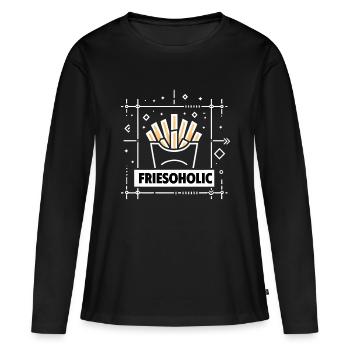 Friesoholic 6 - T-shirt manches longues Premium bio Femme - noir - Devant - Julia (174cm)