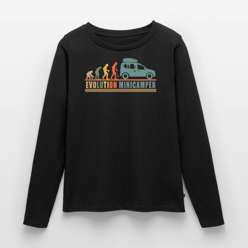 Evolution Minicamper Camping-Camper Microcamper Frauen Premium Bio Langarmshirt