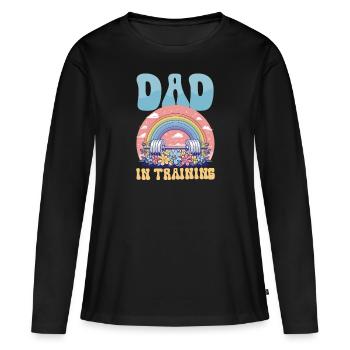 Future Dad Dad In Training - Women's Premium Organic Long Sleeve Shirt - black - Front - Julia (174cm)