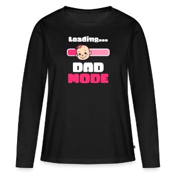 Future Dad Loading Dad Mode - Women's Premium Organic Long Sleeve Shirt - black - Front - Julia (174cm)