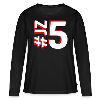 JZ5-KARTON - Frauen Premium Bio Langarmshirt - Schwarz - Vorne - Julia (174cm)
