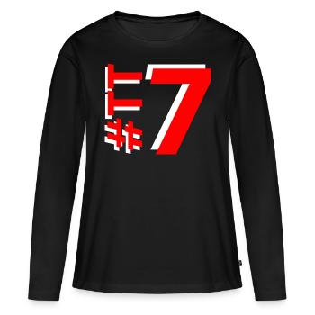 TT7-KARTON - Frauen Premium Bio Langarmshirt - Schwarz - Vorne - Julia (174cm)