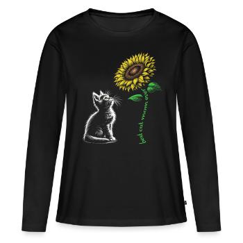Best Cat Mom Ever - Women's Premium Organic Long Sleeve Shirt - black - Front - Julia (174cm)