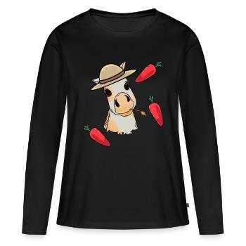 Foal, Baby, Horse, Child, Pony, Toddler, Turnip, Horses - Women's Premium Organic Long Sleeve Shirt - black - Front - Julia (174cm)