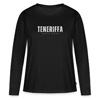 Ténérife Santa Cruz - T-shirt manches longues Premium bio Femme - noir - Devant - Julia (174cm)