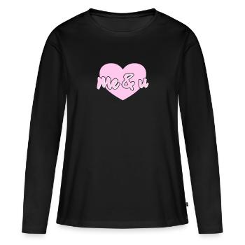 Me and U - Women's Premium Organic Long Sleeve Shirt - black - Front - Julia (174cm)
