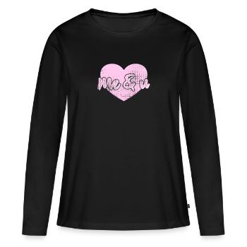 Me and U - Women's Premium Organic Long Sleeve Shirt - black - Front - Julia (174cm)