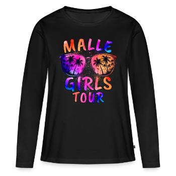 Malle Girls Tour - Women's Premium Organic Long Sleeve Shirt - black - Front - Julia (174cm)