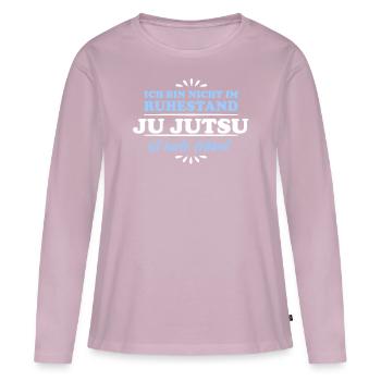Retirement Pensioner Pensioner Ju-Jutsu - Women's Premium Organic Long Sleeve Shirt - dusky pink - Front - Julia (174cm)