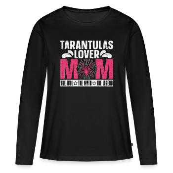 L’amant de la tarentule Maman L’idole L’amant de l’araignée - T-shirt manches longues Premium bio Femme - noir - Devant - Julia (174cm)