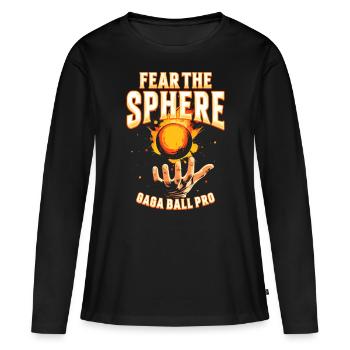 Gagaball Gaga Ball Fear The Sphere Gaga Ball Pro - Frauen Premium Bio Langarmshirt - Schwarz - Vorne - Julia (174cm)